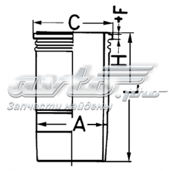 Купити A4030113410 Mercedes Гільза поршнева
