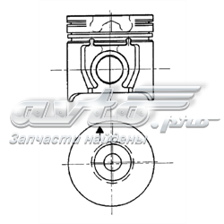 Поршень в комплекті на 1 циліндр, STD 92189600 Kolbenschmidt