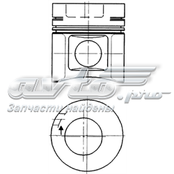 0034500 Mahle Original Поршня на 1 циліндр, STD