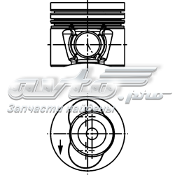 308800 Mahle Original Поршень в зборі