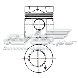 Поршень в комплекті на 1 циліндр, STD 92525700 Kolbenschmidt