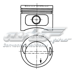 0026910 Mahle Original Поршня на 1 циліндр, STD