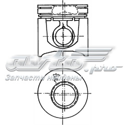 0070400 Mahle Original Поршень в зборі