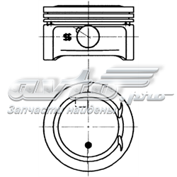 Поршень в комплекті на 1 циліндр, STD Mahle Original 0110200 ціна, від 47.90 USD