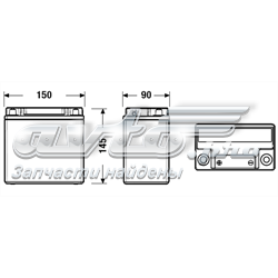 Батарея акумуляторна Exide EK151 ціна, від 69.22 USD