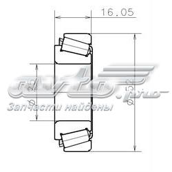 Підшипник КПП EC12557S02H206 SNR