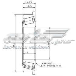 EC35116 SNR Підшипник КПП