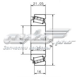 Підшипник КПП NP537150NP050487 Timken