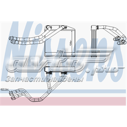 Радіатор пічки (обігрівача) Nissens 71455 ціна, від 73.02 USD
