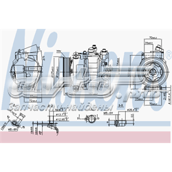 Компресор кондиціонера 890140 Nissens