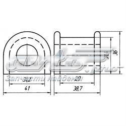 KA1034156 Mazda Втулка стабілізатора переднього