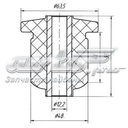 Сайлентблок балки моста на ВАЗ 2114  