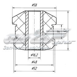 21080290405000 Lada Сайлентблок розтяжки переднього нижнього важеля