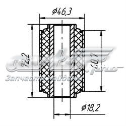 Сайлентблок ресори, передній 6152113 Ford
