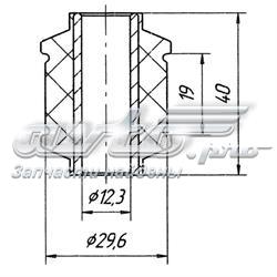 Сайлентблок амортизатора заднього Metgum 0327 ціна, від 3.22 USD