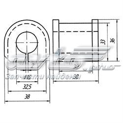 Втулка стабілізатора заднього Metgum 0521 ціна, від 2.24 USD