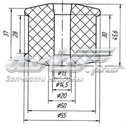 Купити 65430074 Pro-parts Сайлентблок заднього поздовжнього важеля, задній