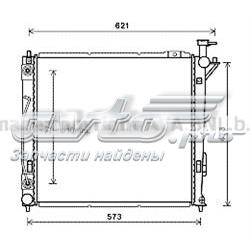 Купити HY2339 AVA Радіатор двигуна