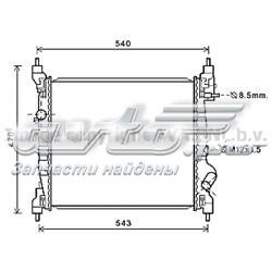 DRM15014 Denso Радіатор охолодження двигуна