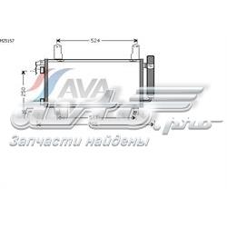 радіатор кондиціонера MZ5157 радіатор кондиціонера MZ5157
