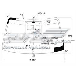 Скло лобове ACCENT2000LFWX XYG