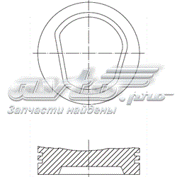 Поршень в комплекті на 1 циліндр, STD PN51070 Autowelt