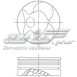 Поршень в комплекті на 1 циліндр, STD 2554000 Mopart