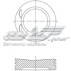 6632000 Mopart Поршень в зборі
