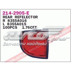 Катафот (відбивач) заднього бампера, лівий 527997E Polcar