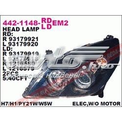 Фари Opel 93179918 ціна, від 161.81 USD