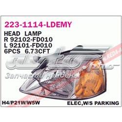 92101FD020 Hyundai/Kia Фара дальнього світла в зборі