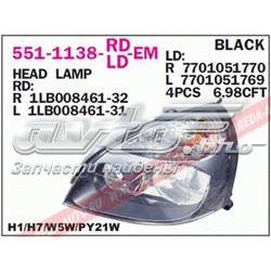 Основна фара - вставка Depo/Loro/Abakus 5511138RLDEM ціна, від 62.98 USD