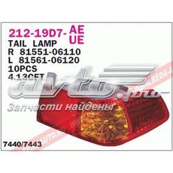 Ліхтар задній правий, зовнішній Toyota 8155033210 ціна, від 15.00 USD