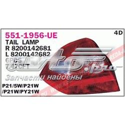 Ліхтар задній лівий Polcar 6012876E ціна, від 65.16 USD