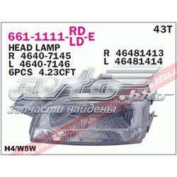 Основна фара - вставка Fiat/Alfa/Lancia 46407145 ціна, від 26.84 USD