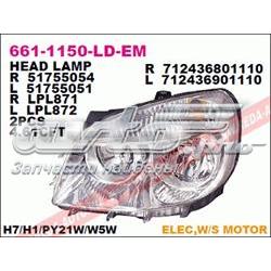 Фара правая Depo/Loro/Abakus 6611150RLDEM ціна, від 88.98 USD