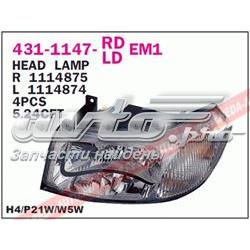 4311147RLDEM1 Depo/Loro/Abakus Фара передня права