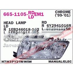 6651105LLDEM1 Depo/Loro/Abakus Фара дальнього світла в зборі