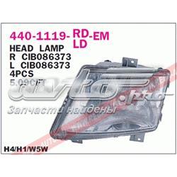 Основна фара - вставка Depo/Loro/Abakus 4401119RLDEM ціна, від 60.85 USD