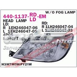 4401137RLDEM Depo/Loro/Abakus Фара правая
