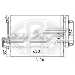 Радіатор кондиціонера 667115 ERA