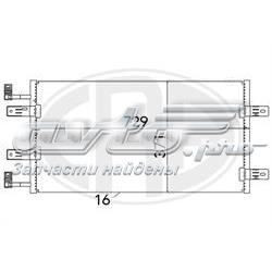 Радіатор кондиціонера 667137 ERA
