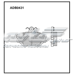 Колодки гальмівні передні, дискові ADB0431 Allied Nippon