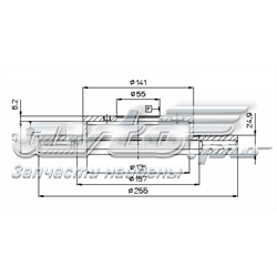 ADC0101V Allied Nippon Гальмо дискове переднє
