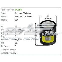 Фільтр масляний Tecneco OL304
