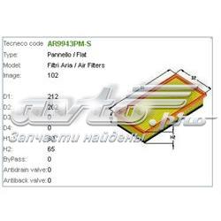 Фільтр повітряний Tecneco AR9943PMS