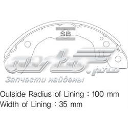 Колодки гальмові задні, барабанні Sangsin SA051 ціна, від 14.99 USD