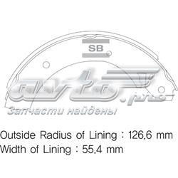 Колодки гальмові задні, барабанні Sangsin SA072GR ціна, від 26.11 USD