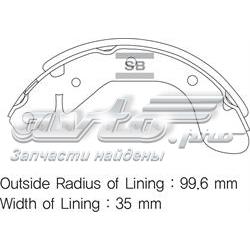 Колодки гальмові задні, барабанні SA129 Sangsin