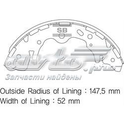 Колодки гальмові задні, барабанні SA136 Sangsin
